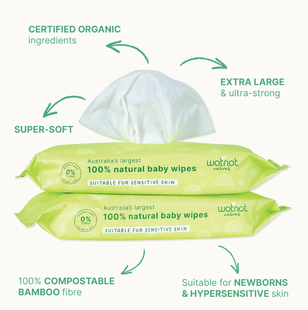 100% Natural Baby Wipes