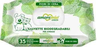 35 WET WIPES FOR DOGS BIODEGRADABLE FIORI DI CERA  30x20cm