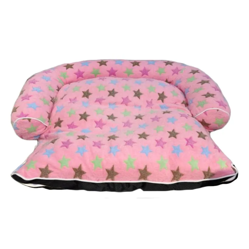 ACE PET Loving Star Pink Furry Empress Dog Bed