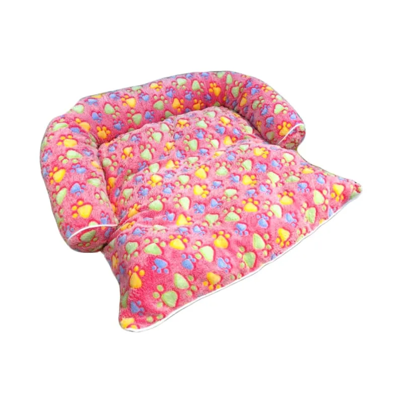 ACE PET Pinkish Paws Furry Empress Dog Bed