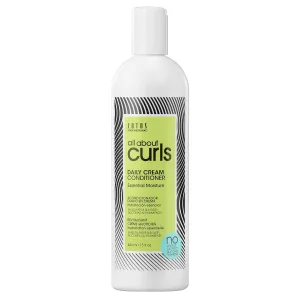 All About Curls Daily Cream Conditioner, Free of SLS SLES Sulfates, Silicones and Parabens, Color-Safe, 15-Ounce