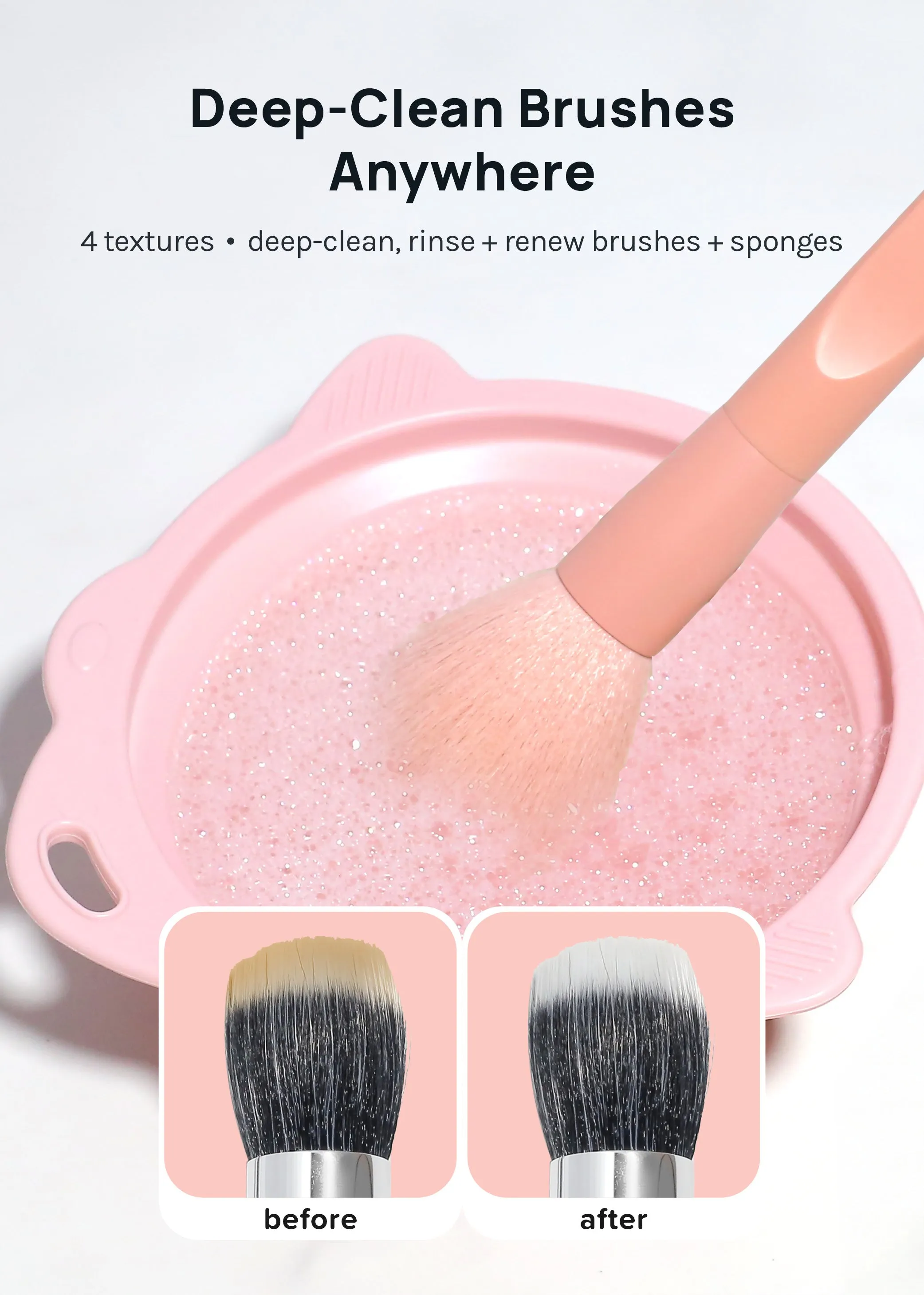 AOA Foldable Silicone Brush Cleaning Bowl