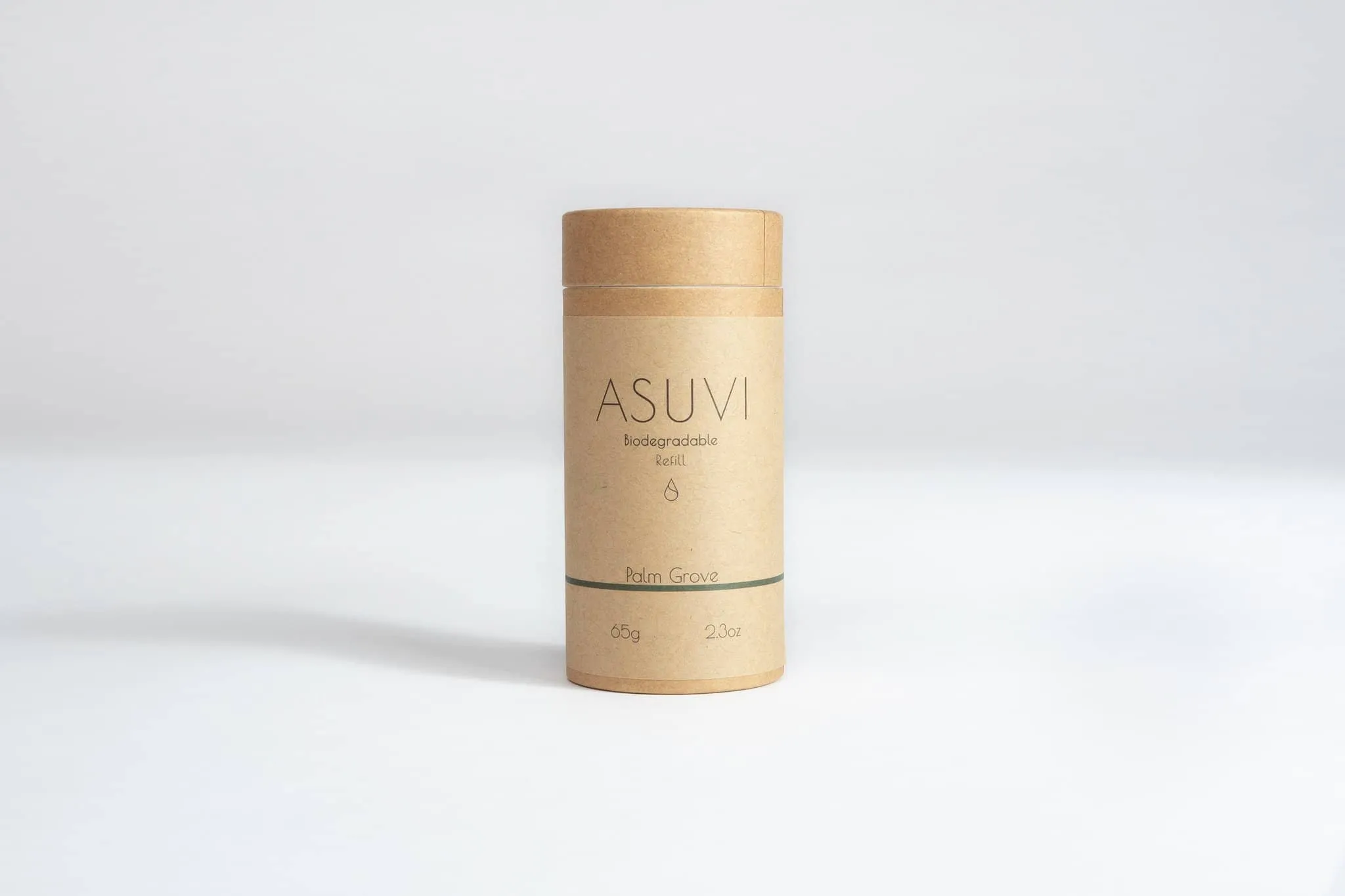 ASUVI - Deodorant Stick with Reusable Tube - Palm Grove (65g)