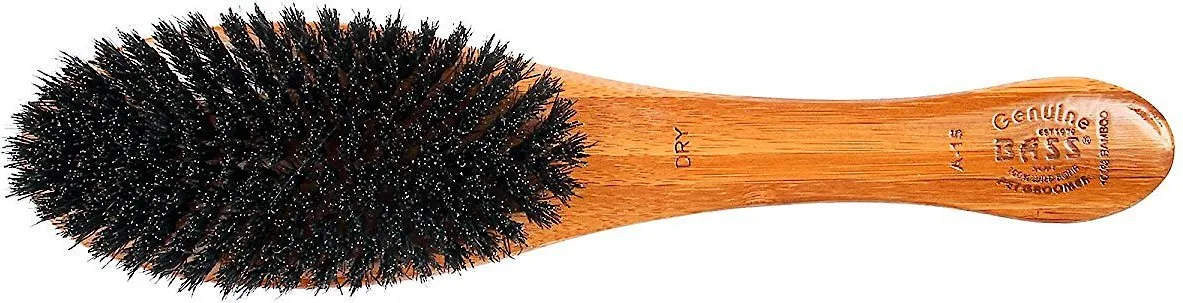 Bass Brushes Shine & Condition 100% Boars Hair Soft Brush For Dogs, A15