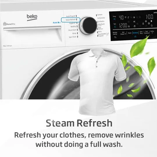 Beko BFLB8020W 8kg Front Load Washing Machine with Steam