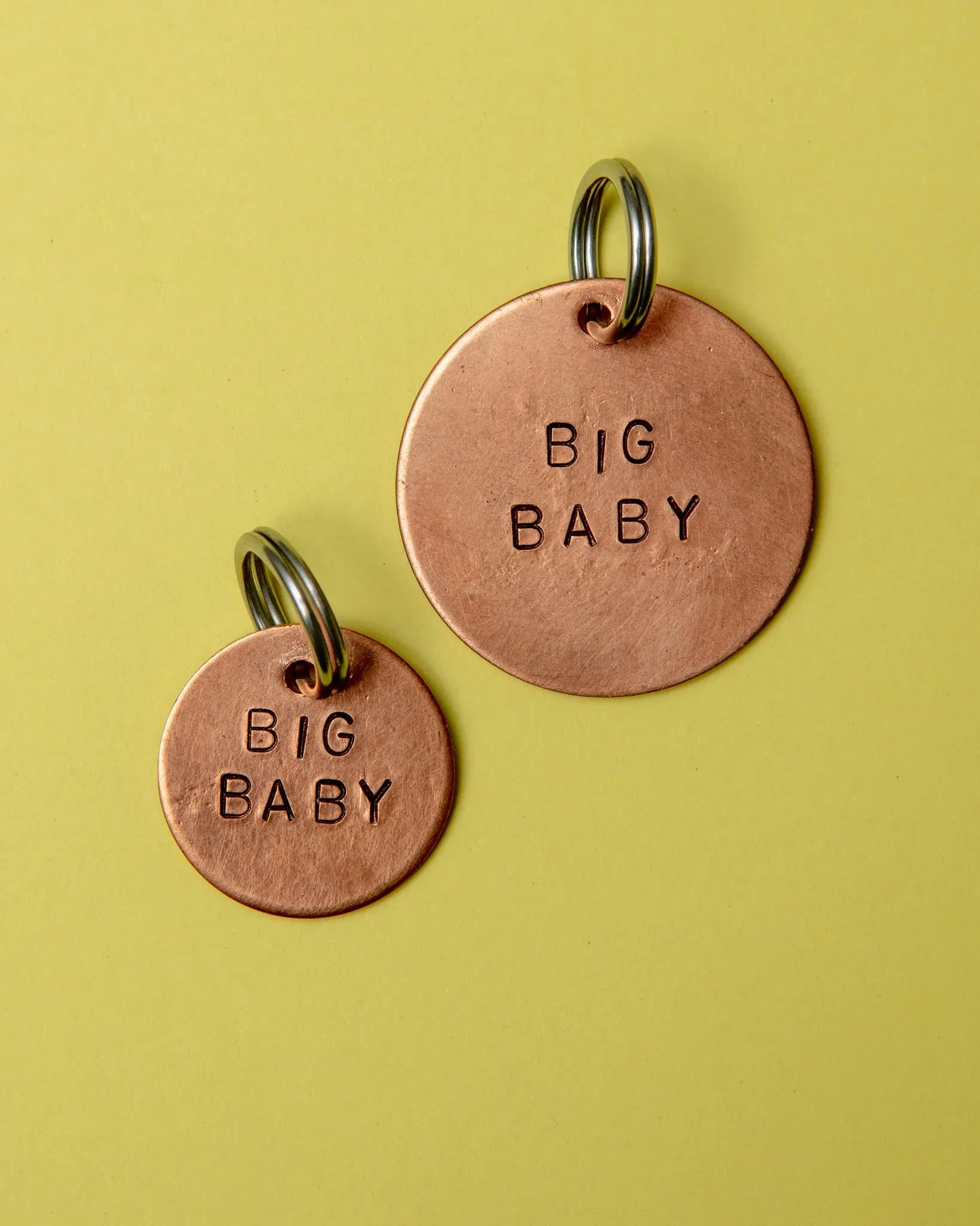 Big Baby Round ID Tag (Custom/Drop-Ship) (Made in the USA)