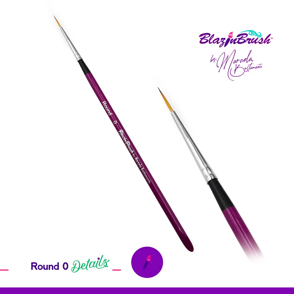 Blazin Brush by Marcela Bustamante - Details Collection - Round 0