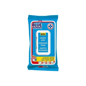 Blue Wonder Power Hygiene Wipes 80 Sheets