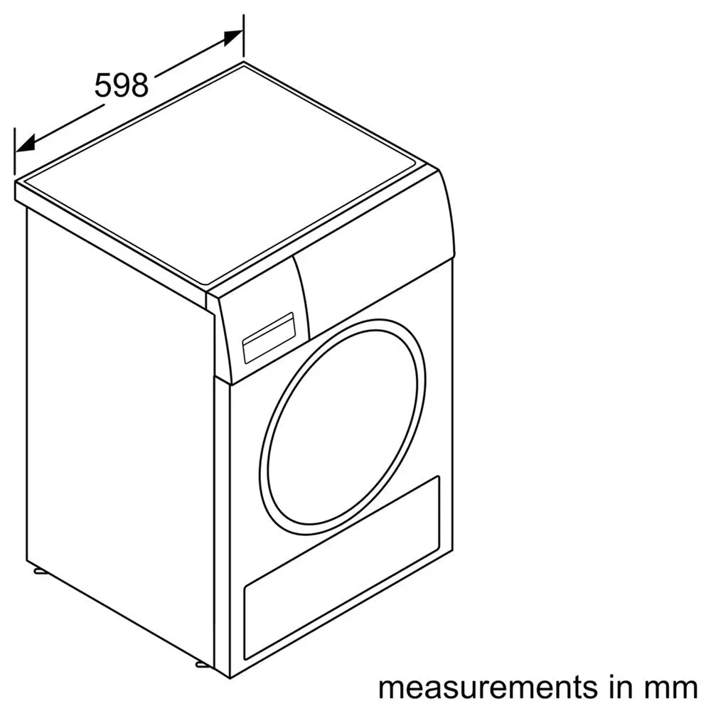 Bosch WTW85231GB 8kg Heat Pump Tumble Dryer, 59.8cm Wide- White