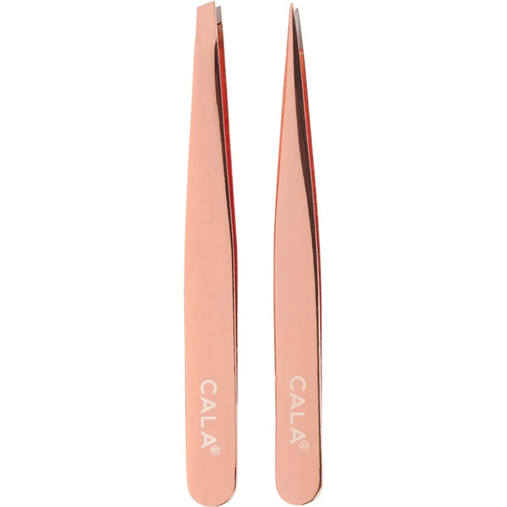 Cala Rose Gold: Tweezer Duo (Poninted/Slanted)