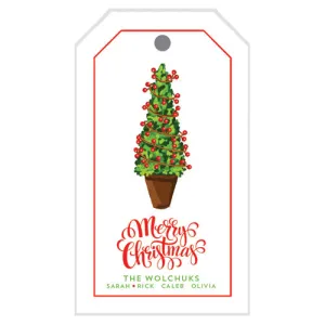 Christmas Boxwood Gift Tags