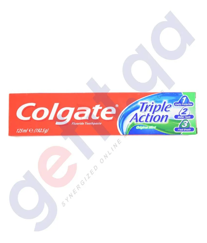 COLGATE TRIPLE ACTION ORIGINAL MINT 125ML