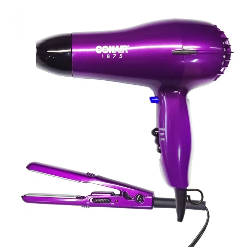 CONAIR 2-PK DRYER & STRAIGHTENER PURPLE - 247CS80NRAL