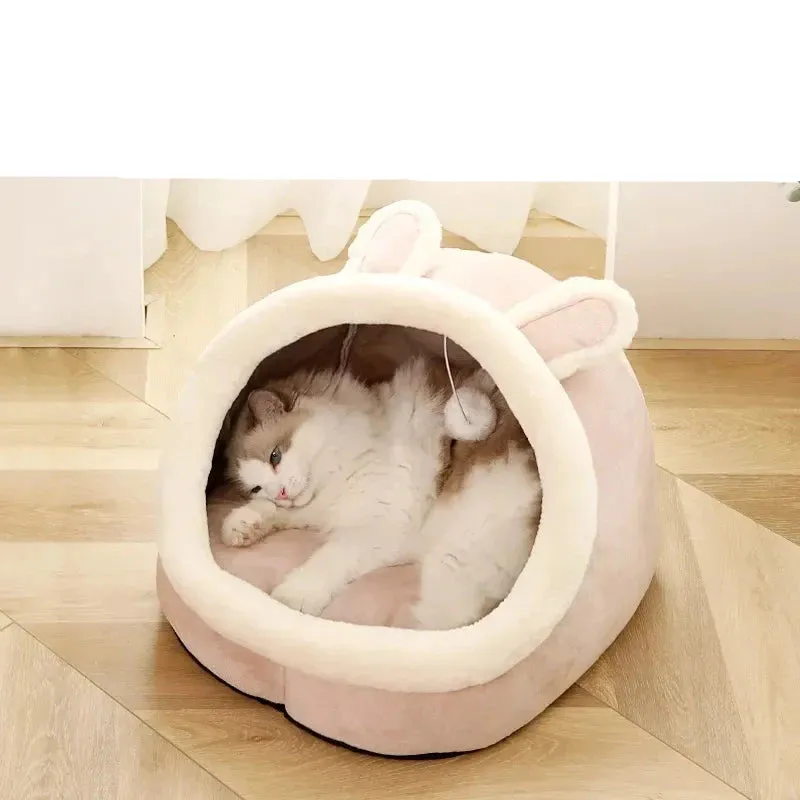 Cozy Cat Pad Bed – Soft Winter Lounger