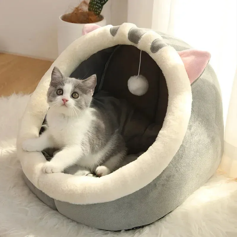 Cozy Cat Pad Bed – Soft Winter Lounger