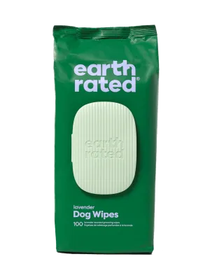 Earth Rated USDA Certified Biobased Lavender Scented Grooming Wipes for Dogs and Cats