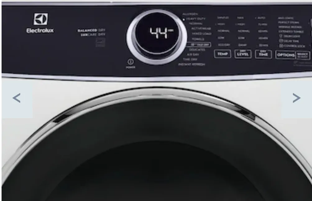 Electrolux White Front-Load Washer  & Electric Dryer (8.0 cu. ft.) - ELFW7537AW/ELFE753CAW