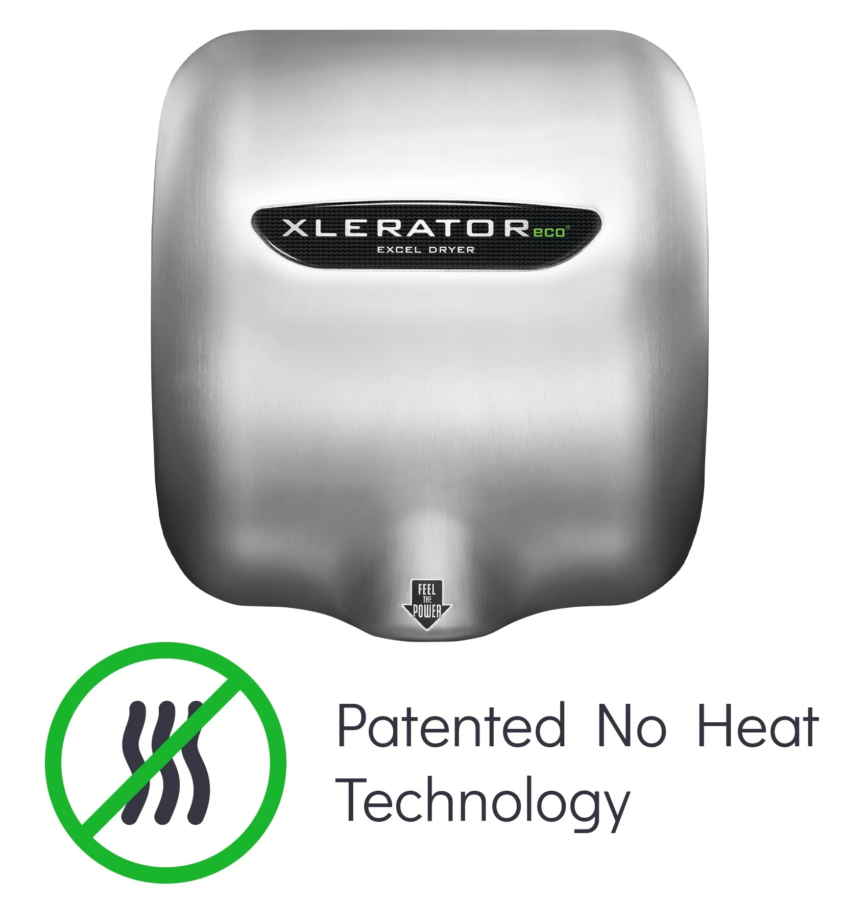 Excel XLERATOReco Has No Heat & Runs on 500 Watts. Install More Hand Dryers per Circuit!