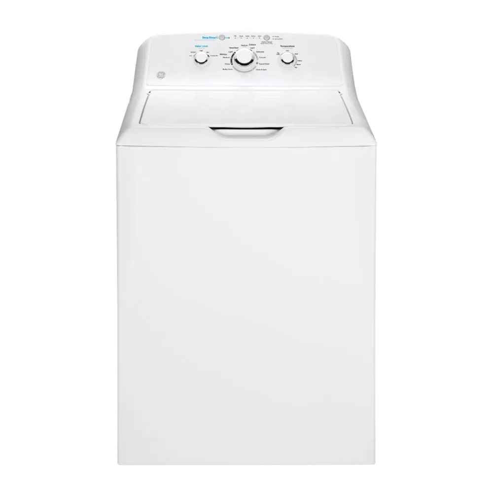 GE - 4.2 Cu. Ft. 11 Cycle Top Loading Washer - White On White