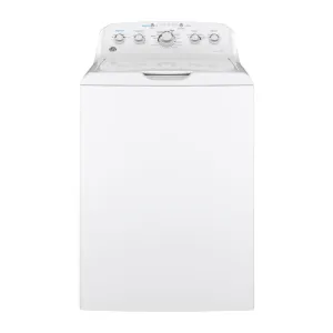 GE - 4.5 Cu. Ft. 14 Cycle Top Loading Washer - White On White