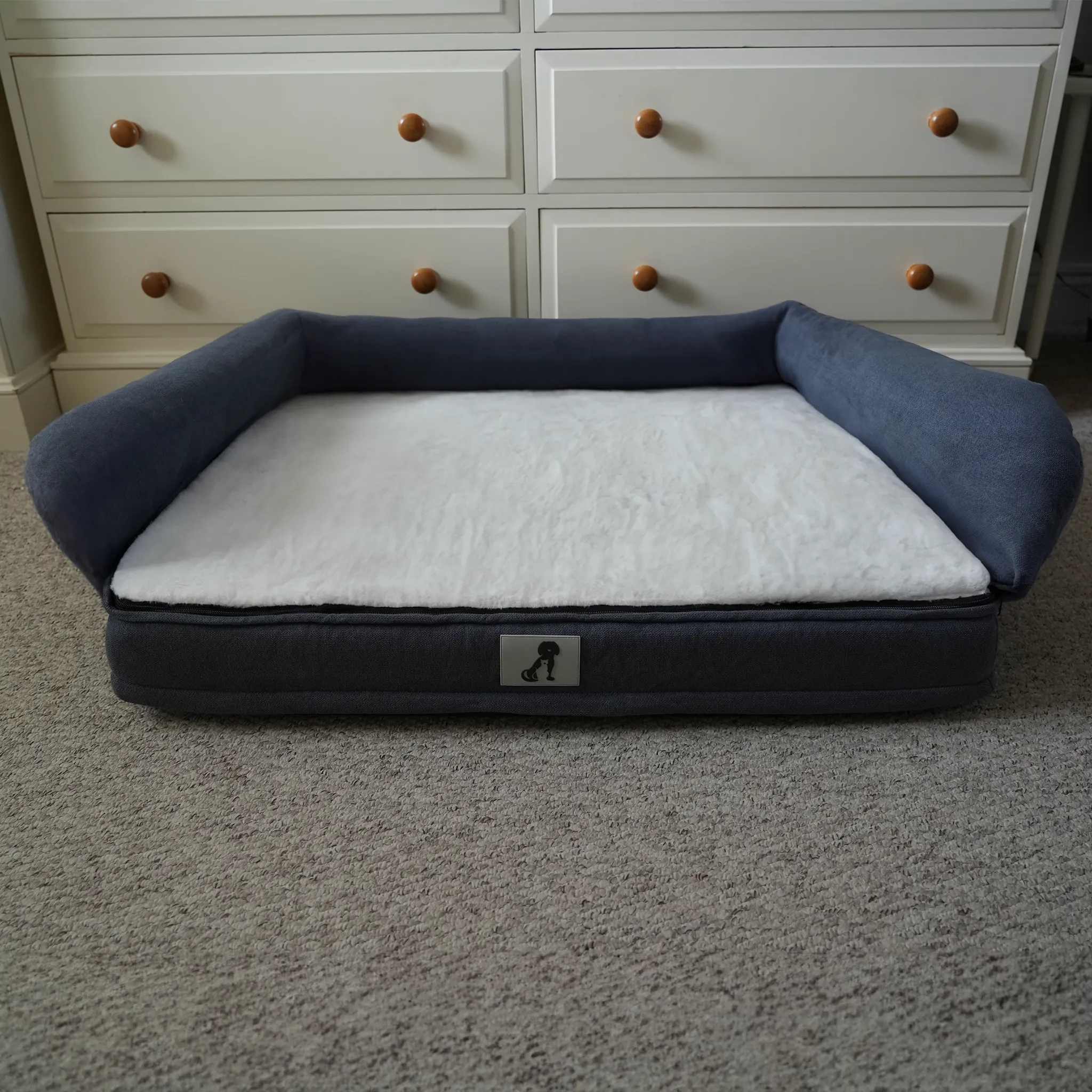 Grayson Luxury Memory Foam Dog Bed XL 120 x 80cm