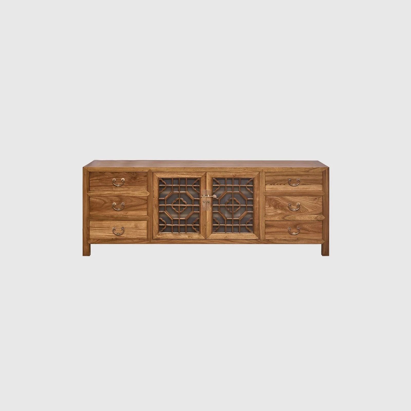 Lattice TV Console - 6 Drawers