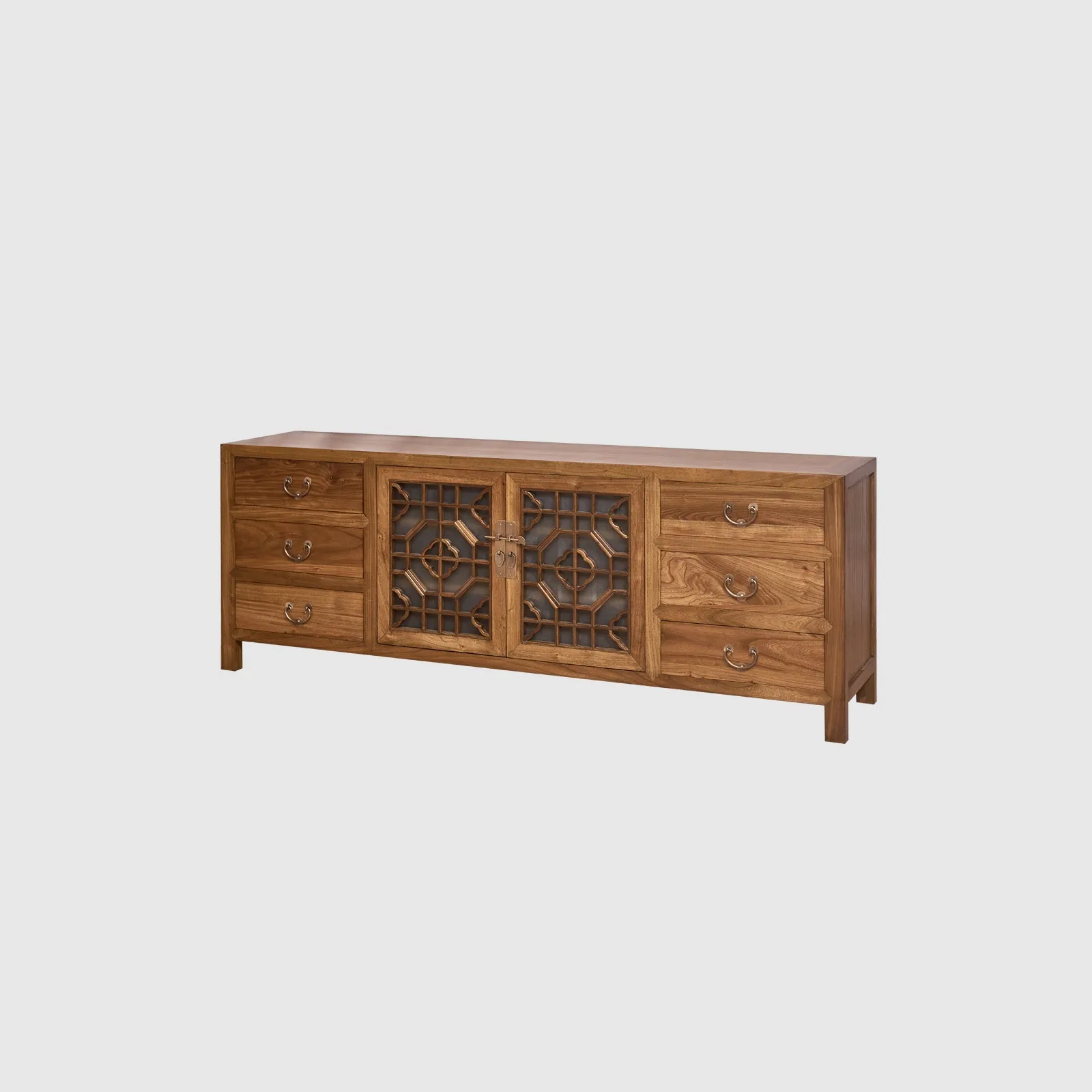 Lattice TV Console - 6 Drawers