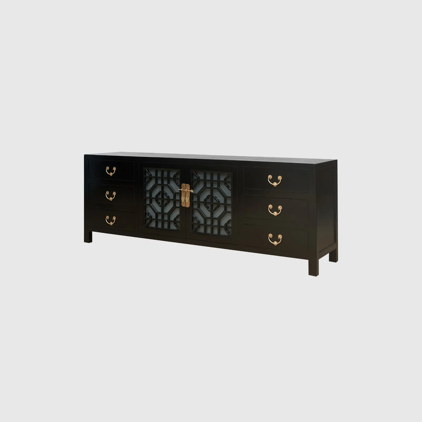 Lattice TV Console - 6 Drawers