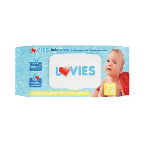 Lovies Wet Wipes Unscented 72 Pack