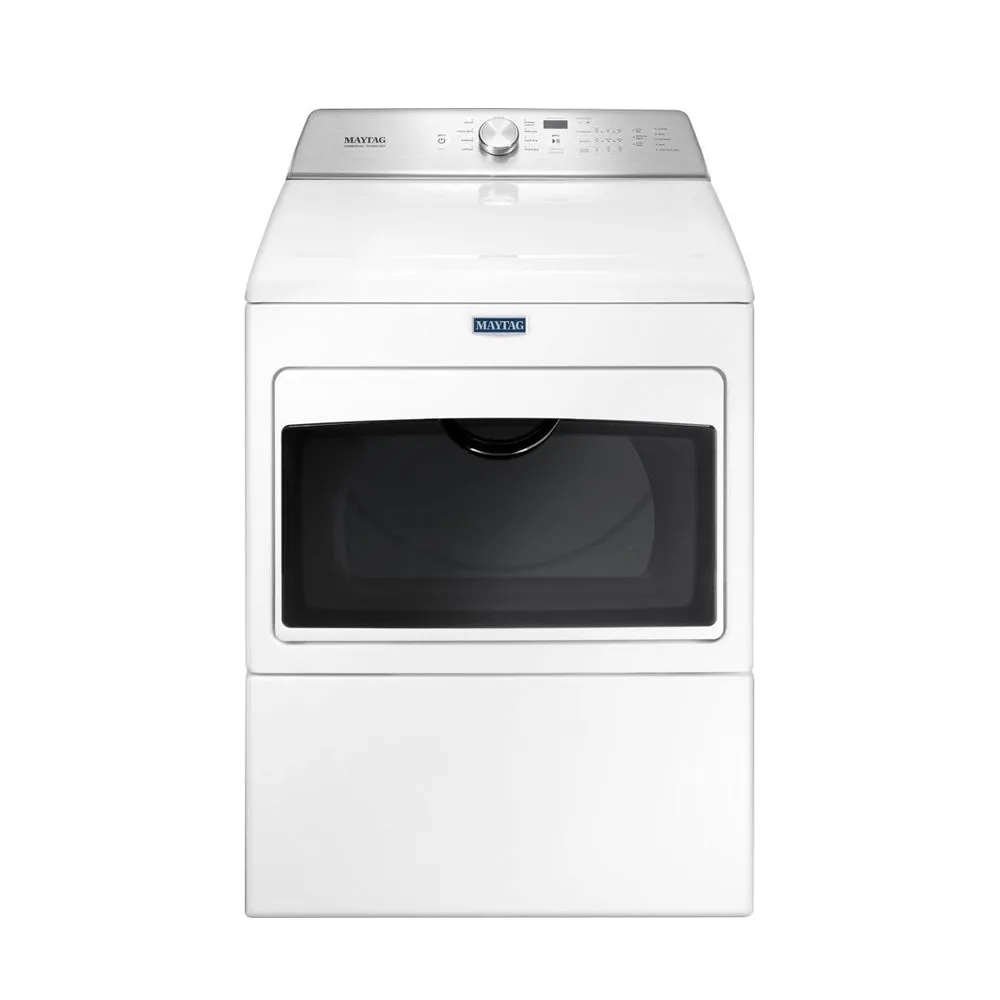 Maytag - 7.4 Cu. Ft. 9 Cycle Electric Dryer - White