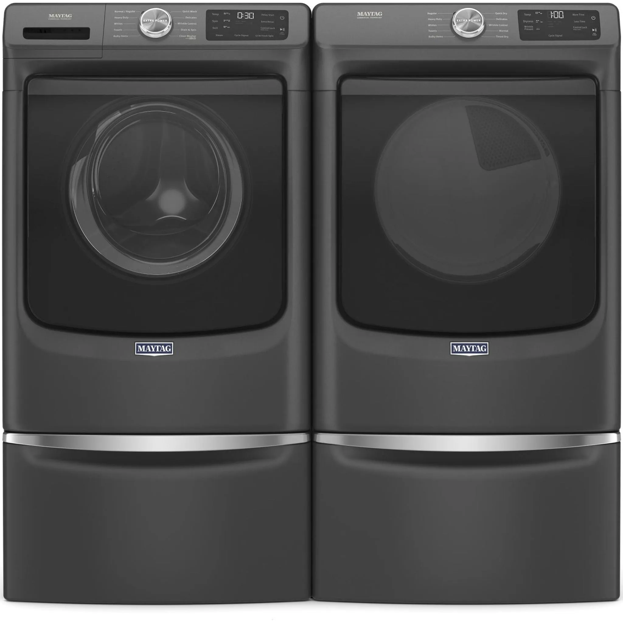 Maytag Front Load Gas Dryer with Extra Power and Quick Dry cycle - 7.3 cu. ft. (MGD5630MBK)