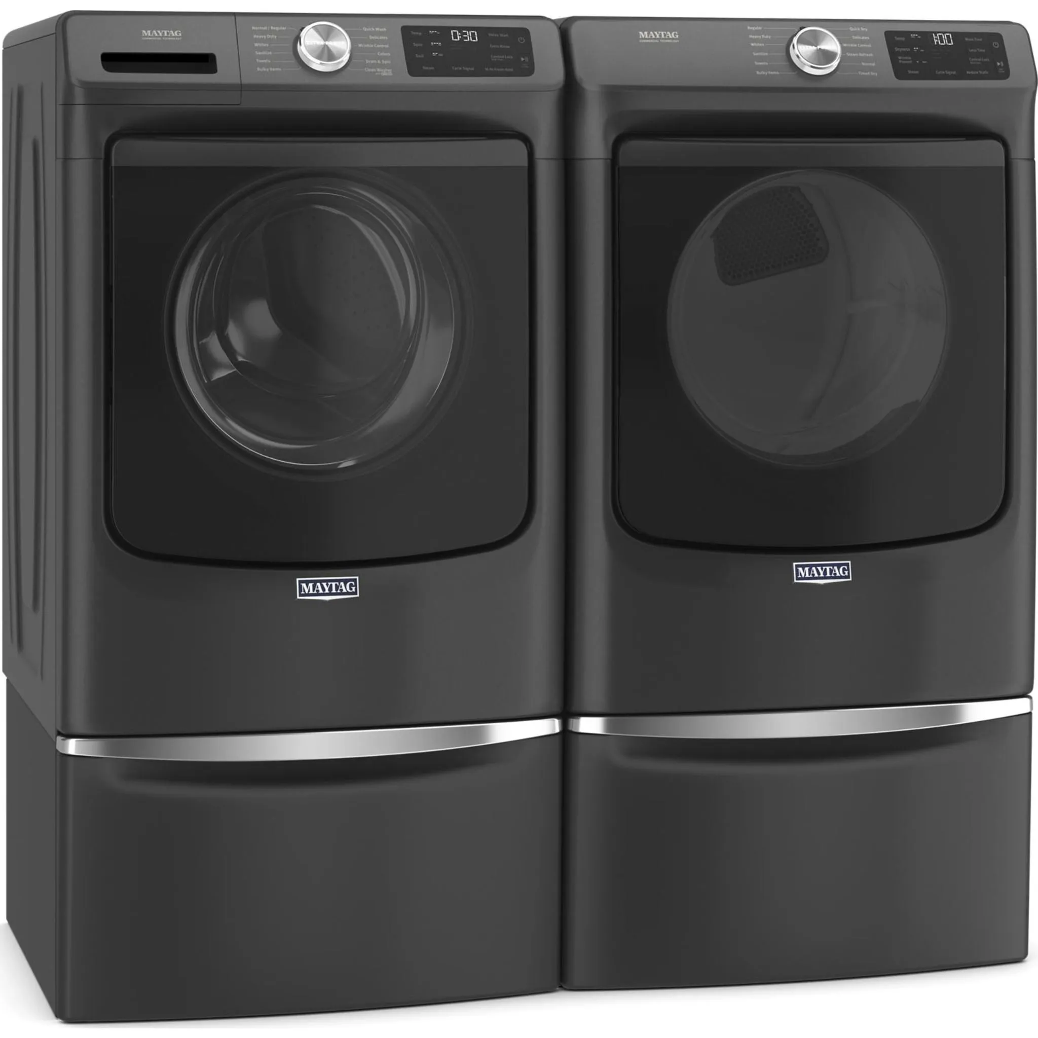 Maytag Front Load Gas Dryer with Extra Power and Quick Dry Cycle - 7.3 cu. ft. (MGD6630MBK)