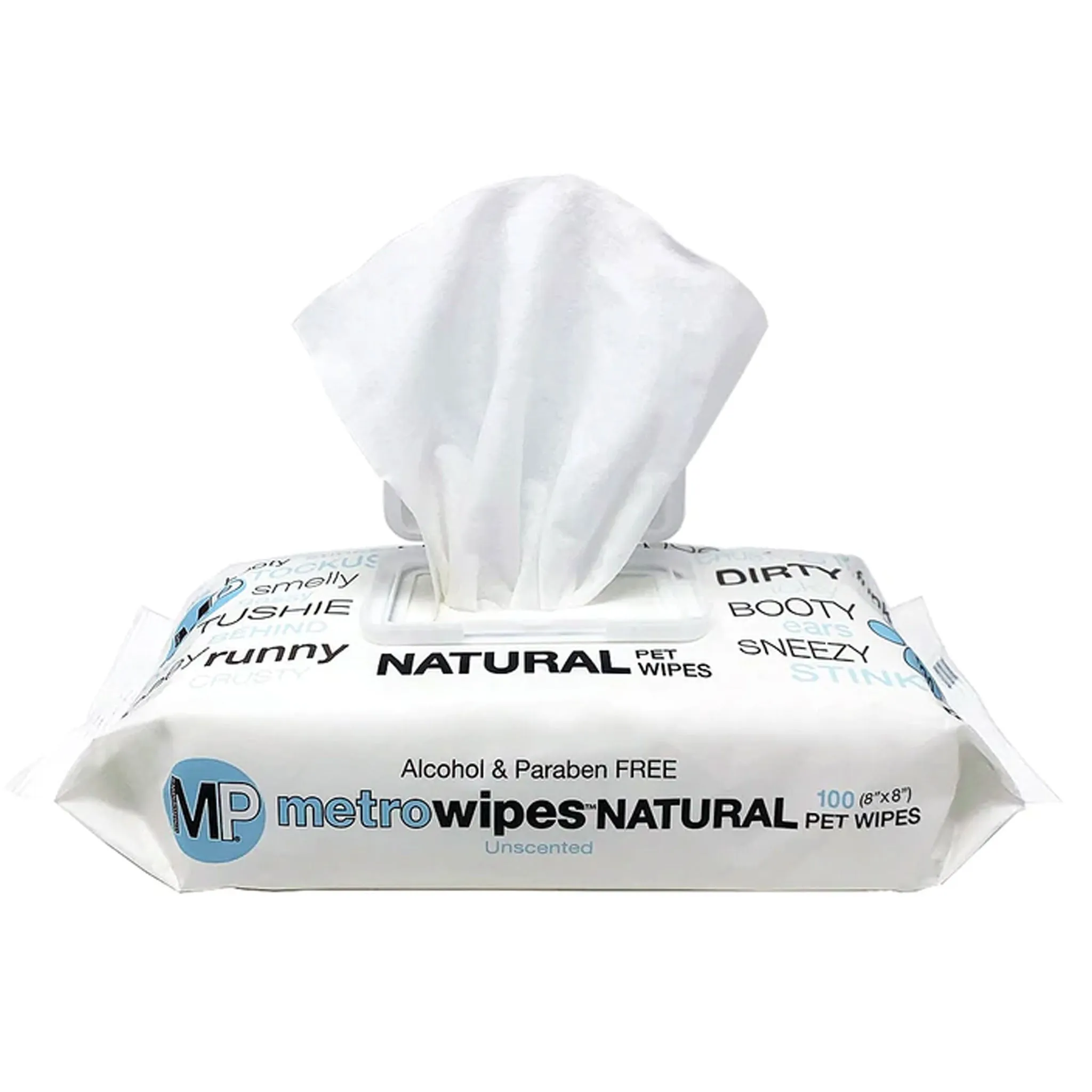 Metro Paws Hypo Natural Unscented Grooming Wipes