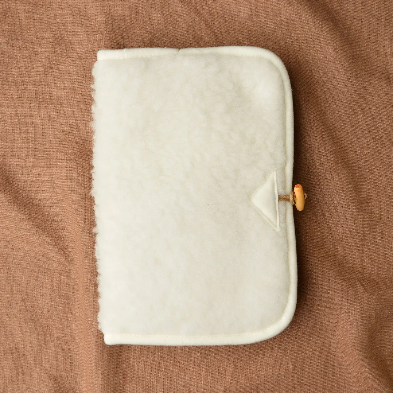 Nappy Travel Pouch - 100% Wool Teddy Fleece