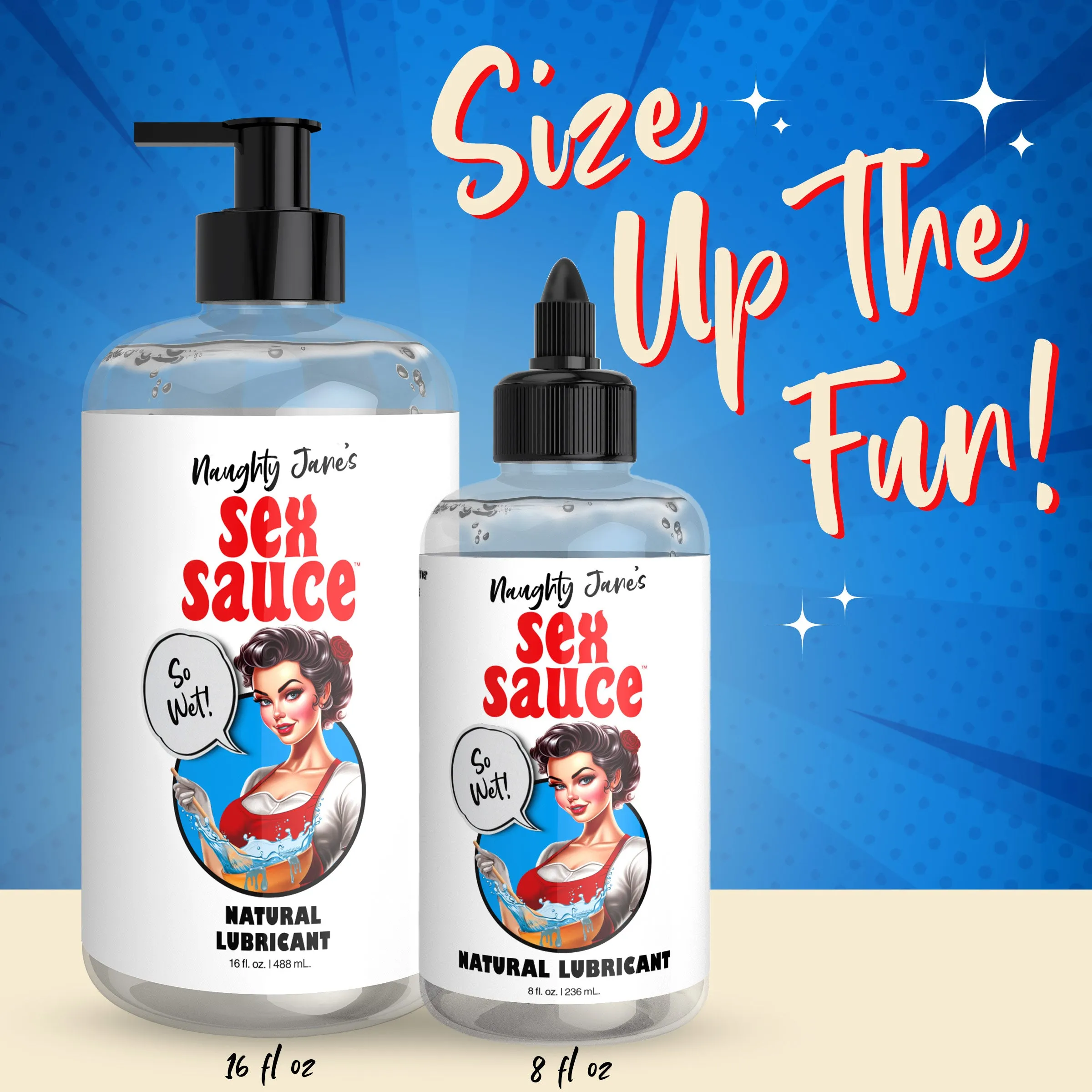 Naughty Jane's Sex Sauce Natural Lubricant - 16oz