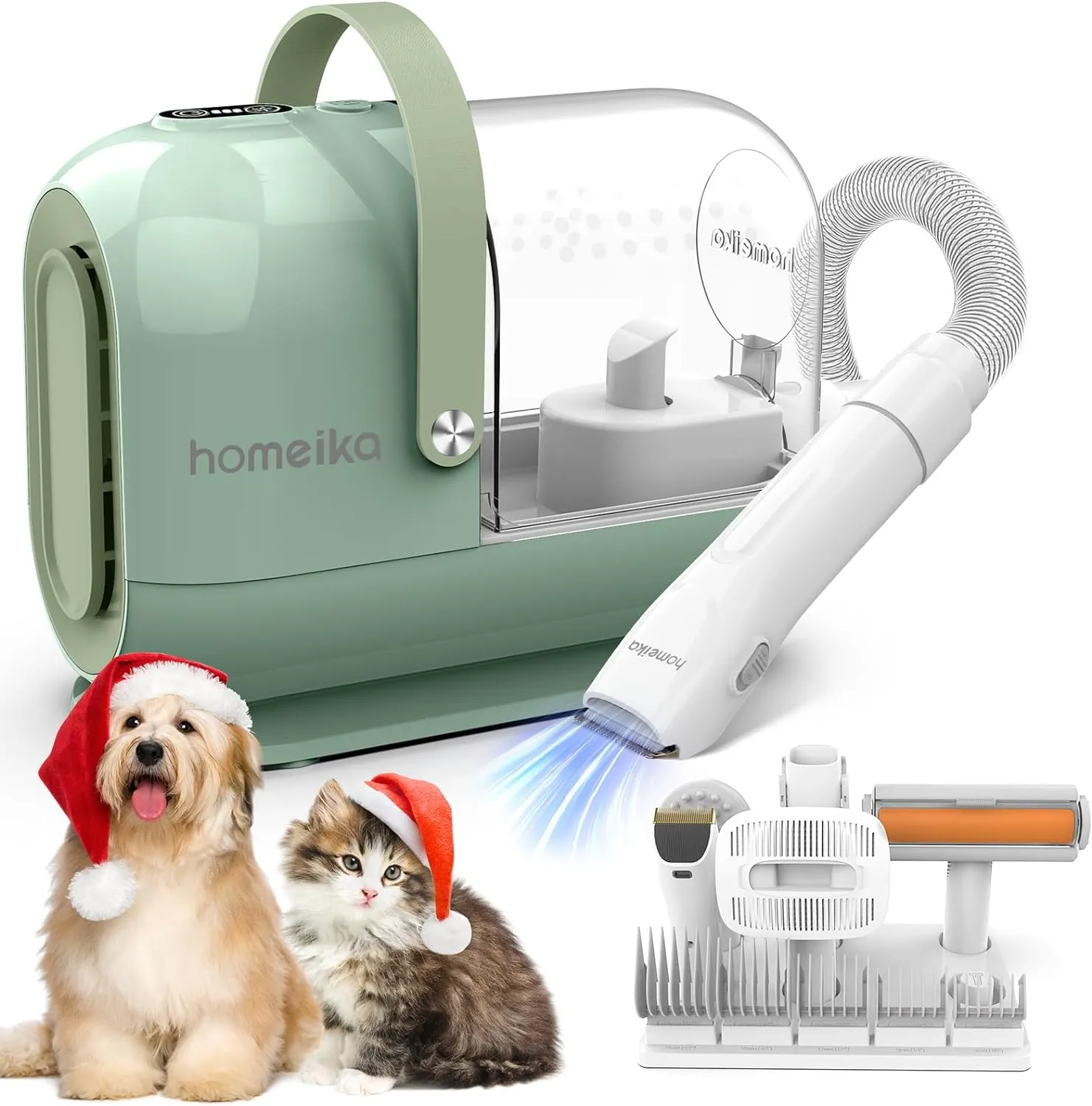 Pet Grooming Vacuum Kit: 99% Hair Suction