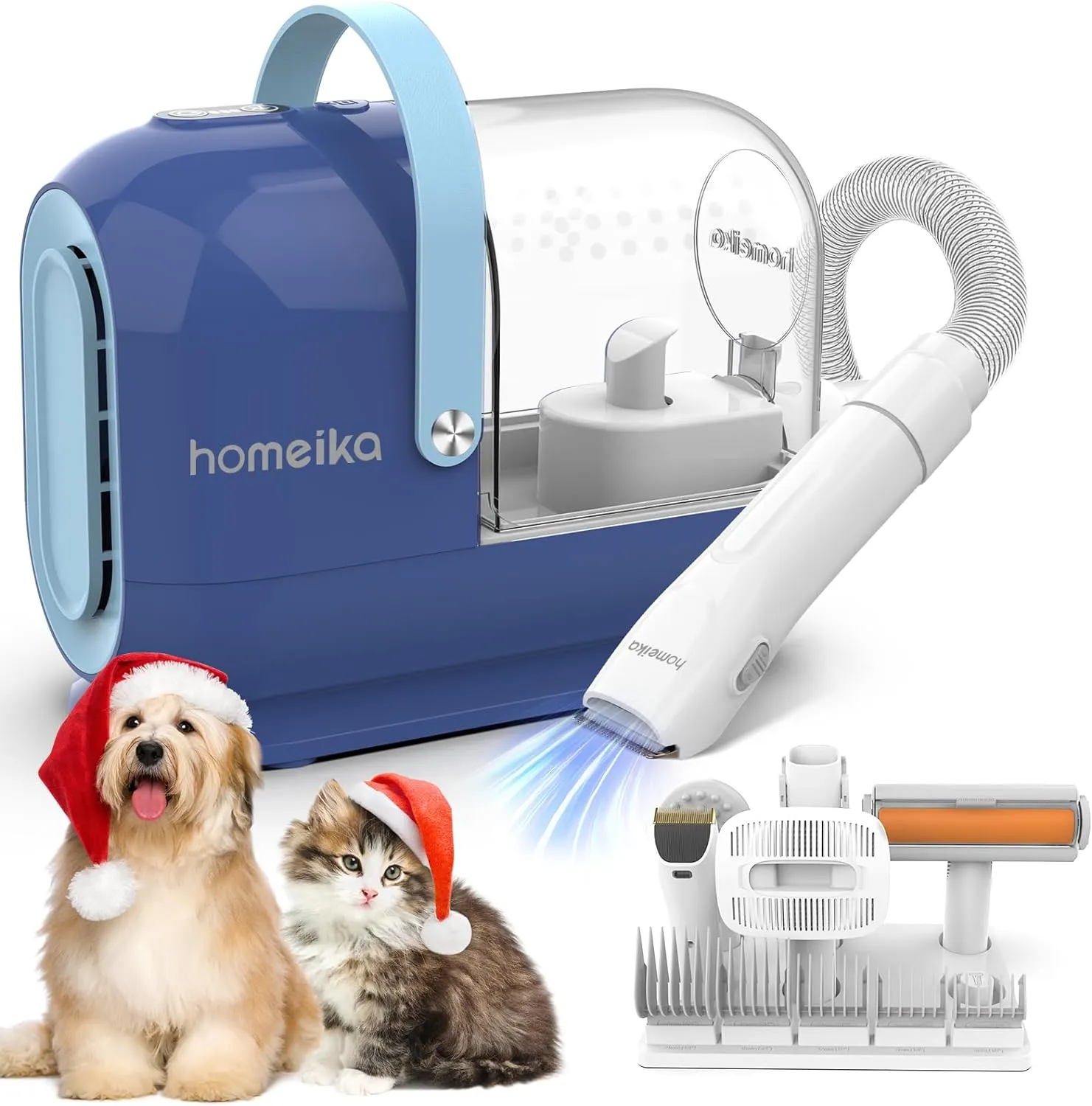 Pet Grooming Vacuum Kit: 99% Hair Suction