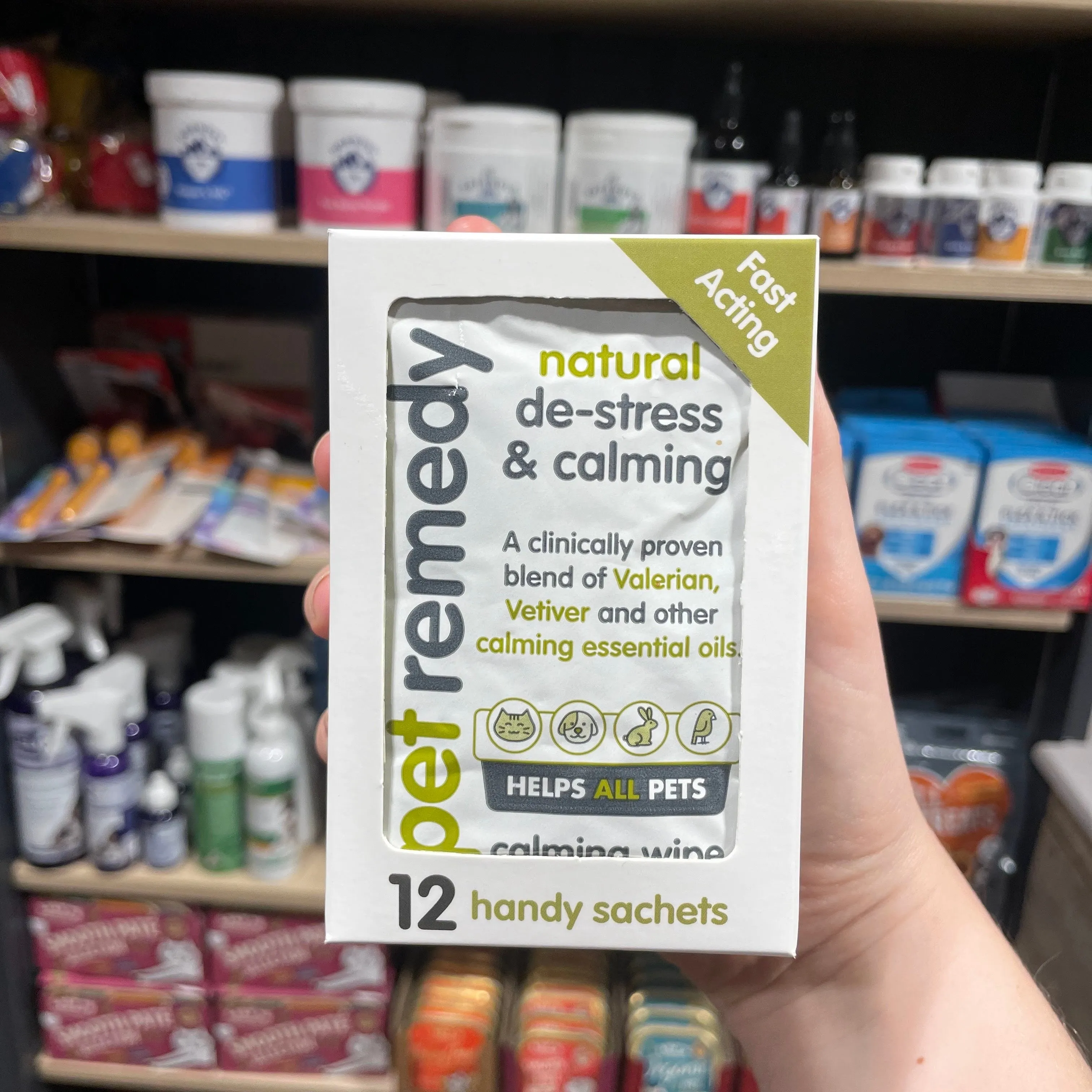 Pet Remedy Natural Calming Wipes Sachets