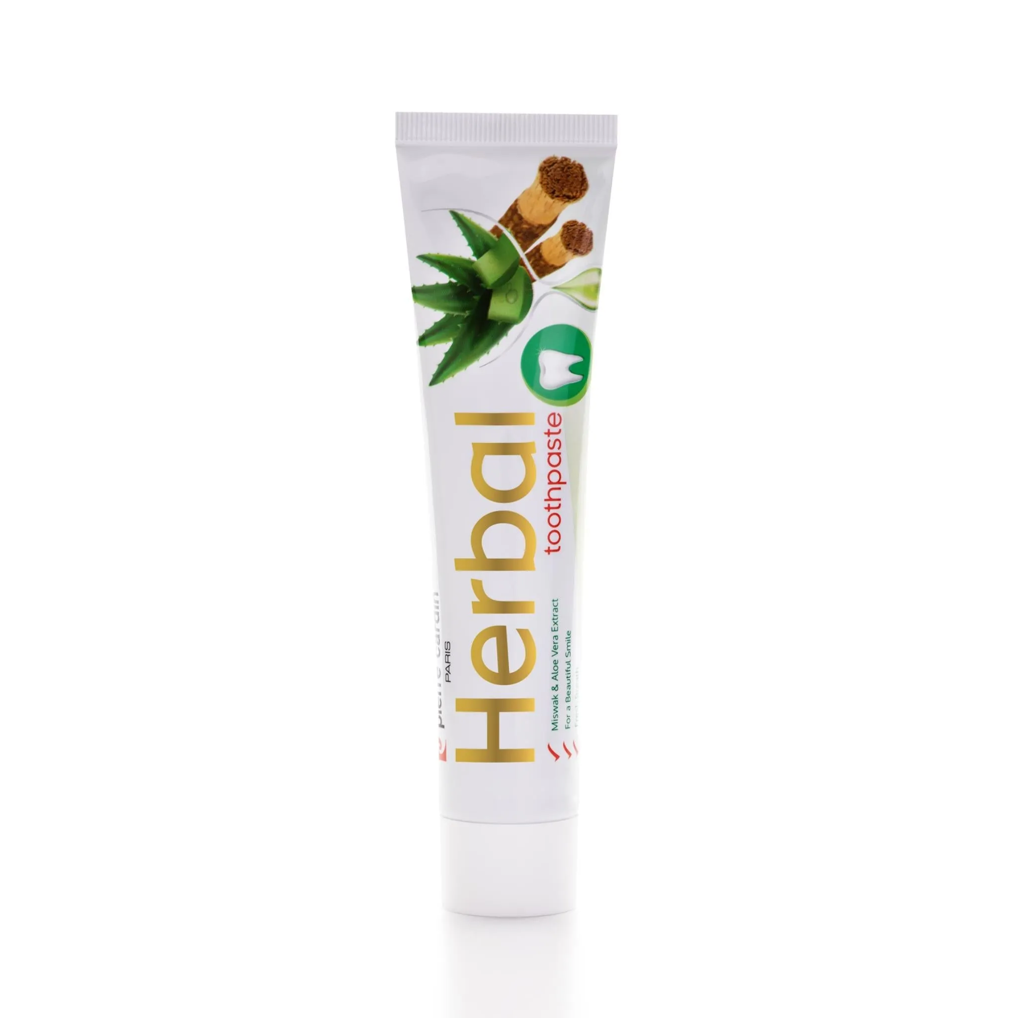 Pierre Cardin Paris Herbal Toothpaste with Aloe Vera & Miswak & Tea Tree