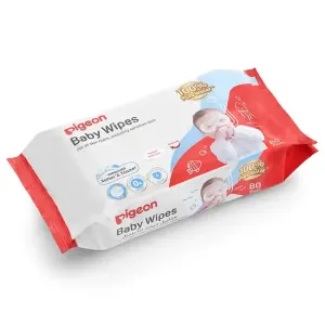 Pigeon Baby Wipes 80s 100% Pure Water