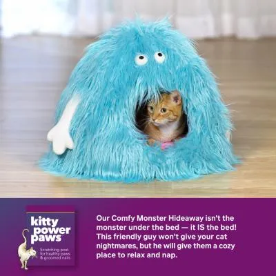 Prevue Pet Comfy Monster Hideaway Cat or Small Dog Bed