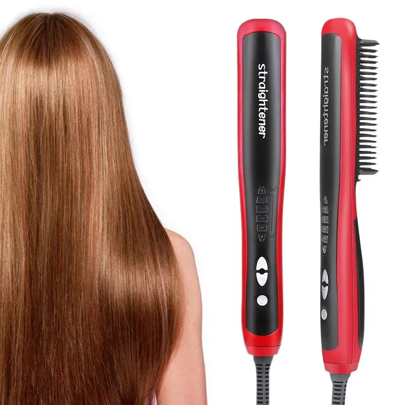 Professional Ceramic Electric Fast Hair Straightening Brush