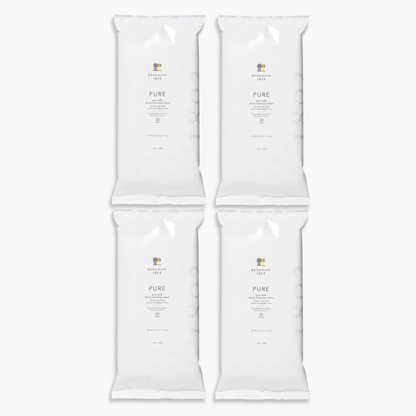 Pure Face Wipes Set of 4