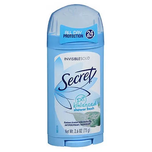 Secret Anti-Perspirant Deodorant Invisible Solid Shower Fresh 2.6 oz By Secret