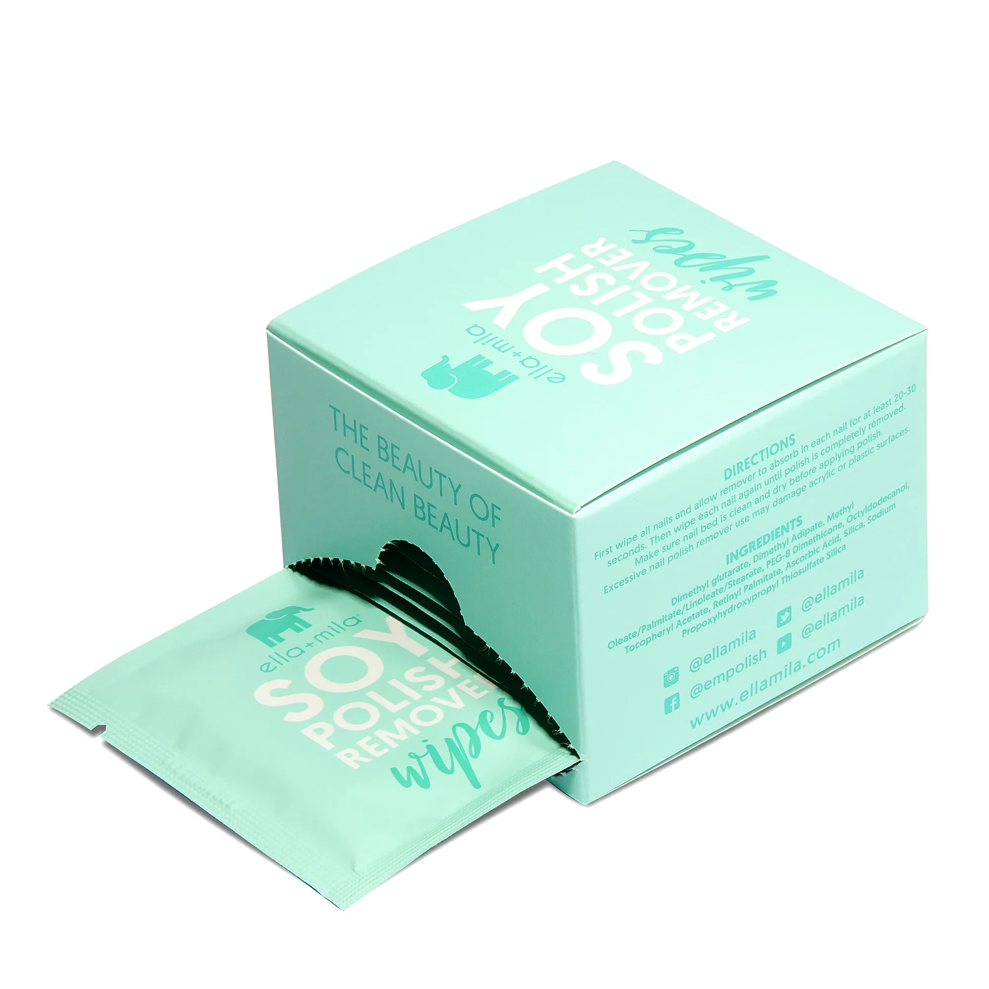 Soy Nail Polish Remover Wipes - Unscented