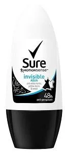 Sure Anti-Perspirant Deodorant Roll On Women Invisible Black & White 50 ml