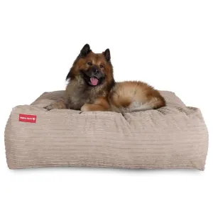 The Crash Pad Memory Foam Dog Bed - Cord Mink