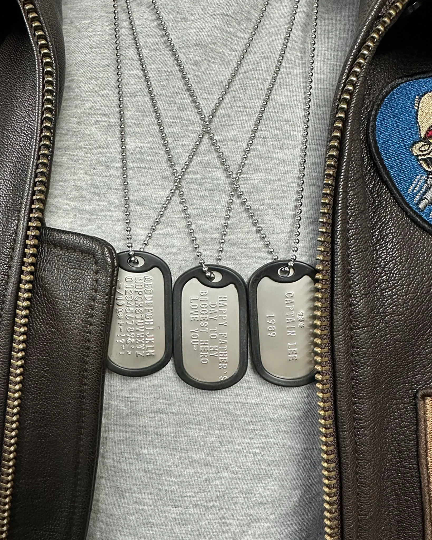 TOP GUN® CUSTOMIZABLE MILITARY DOG TAG NECKLACE