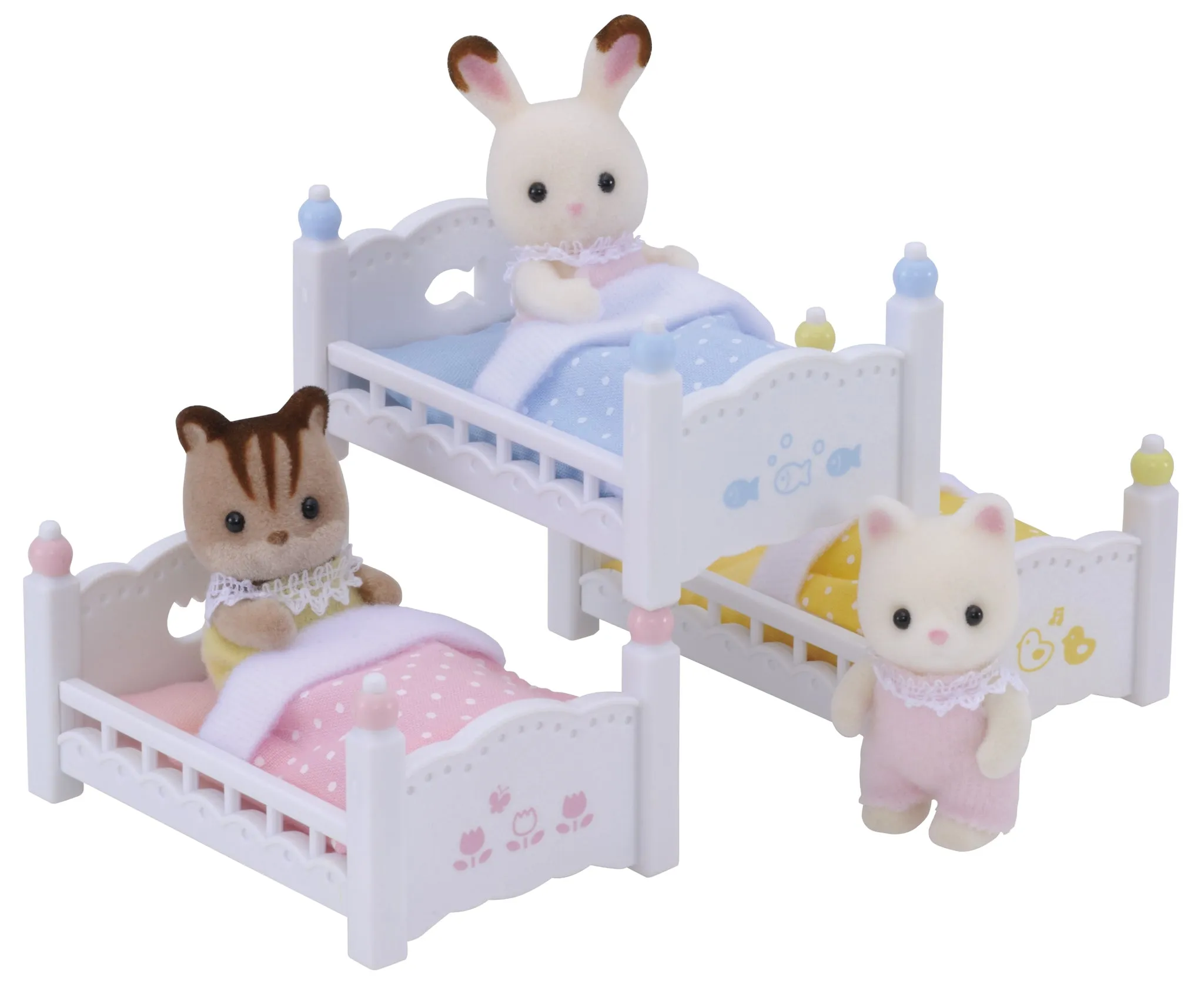 Triple Bunk Beds - White