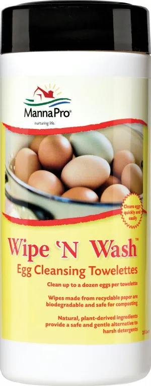 Wipe 'n Wash Egg Cleansing Towelettes